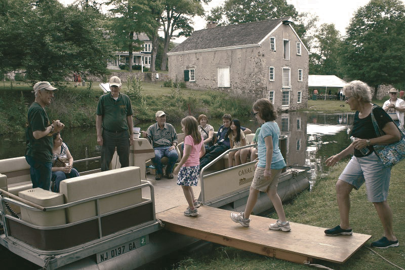 Boarding Boat on Morris Canal at Waterloo Village