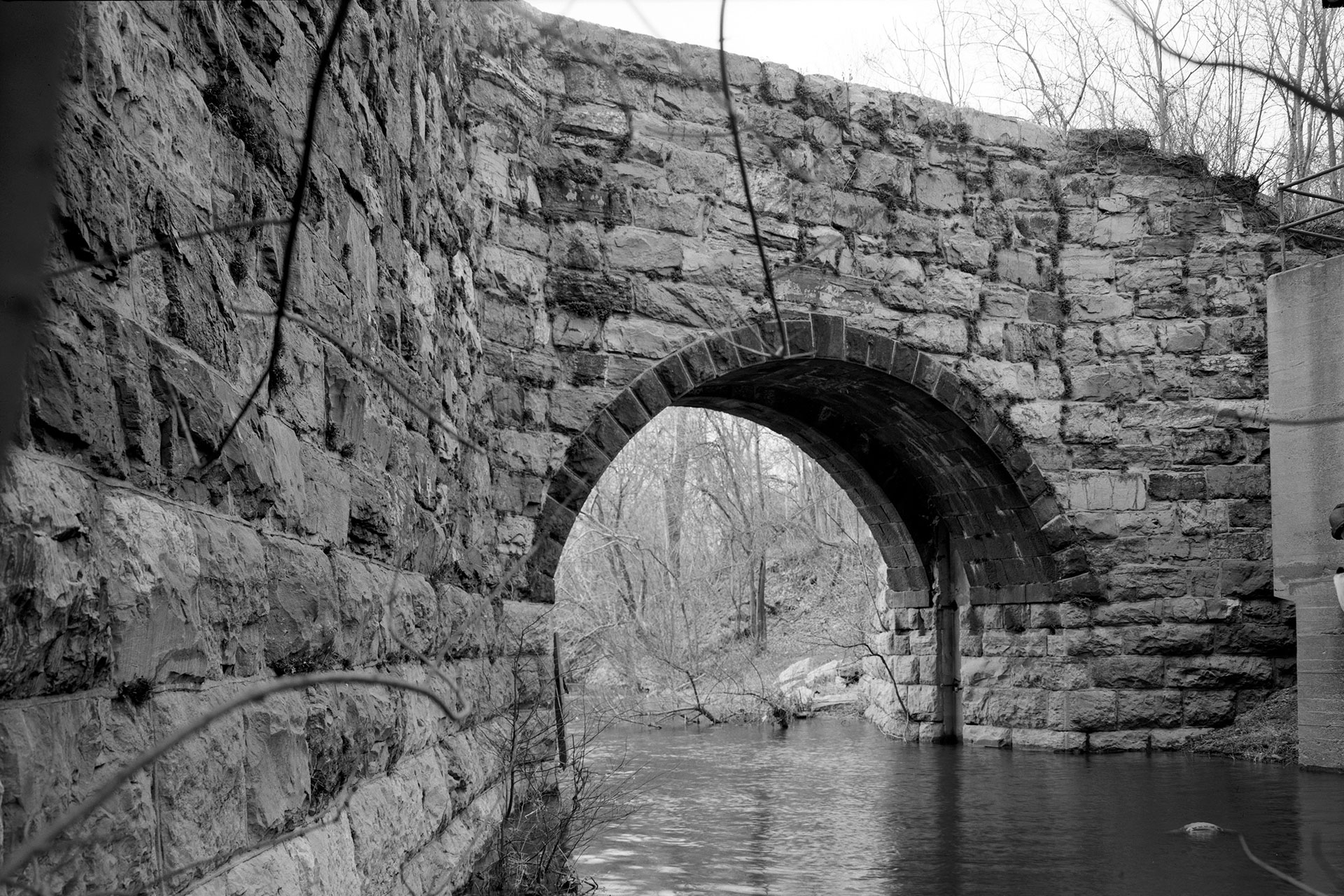 Phillipsburg: This arch on the Delaware River in Phillipsburg marked the western-most entry point to the Morris Canal. Its purpose was to keep river debris from getting into the canal and was originally outfitted with a gate to accomplish this. The arch still exists.