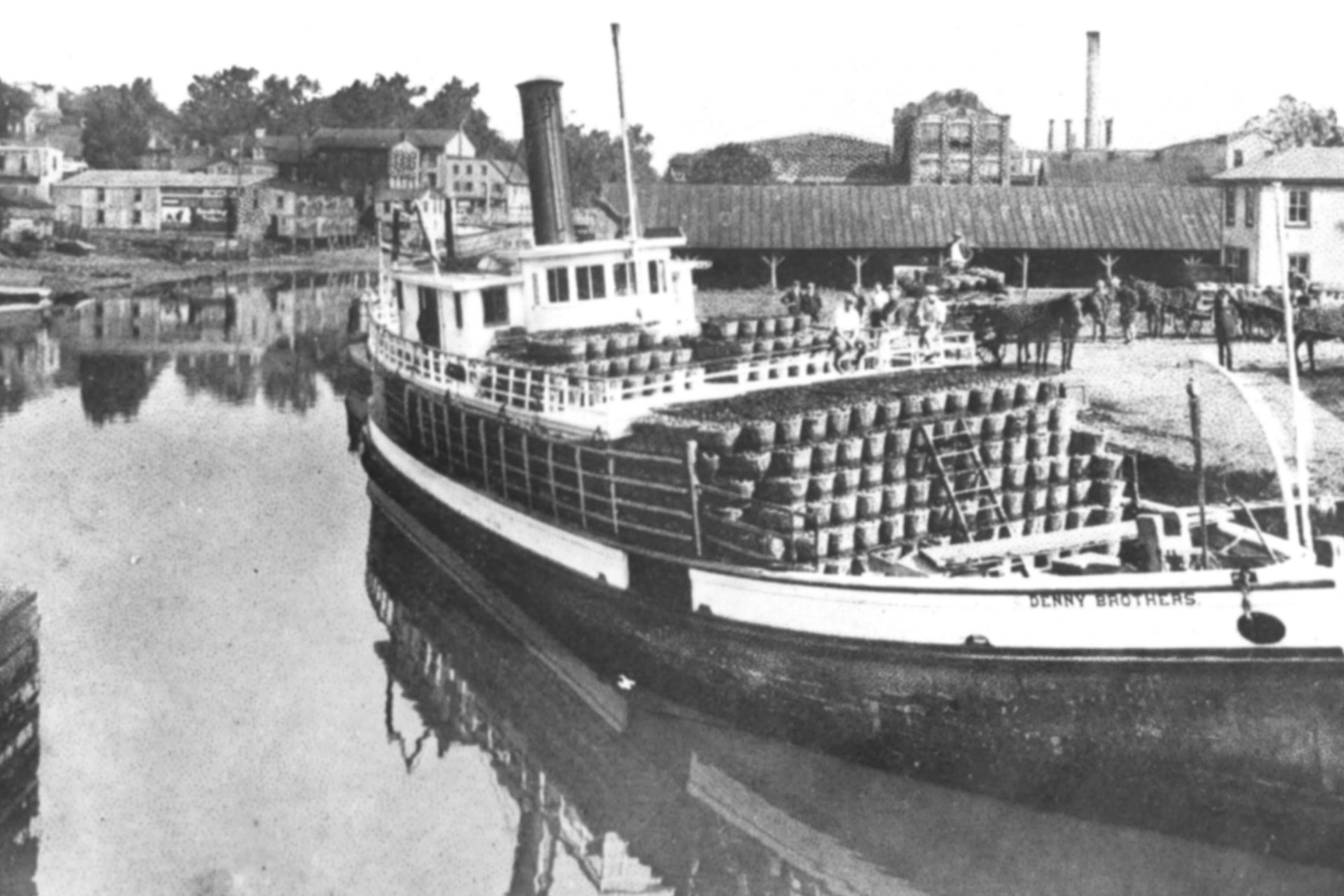 The Denny Brothers steam boat sits at an undisclosed location.