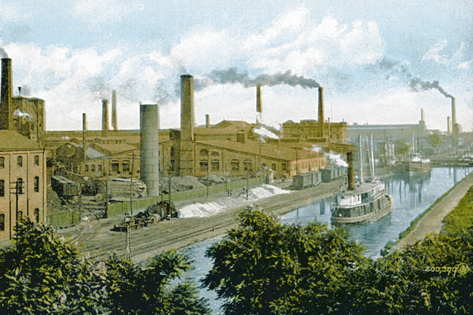 The Roebling wire manufacturing plant was opened in Trenton in 1849. Roebling cable was used to pull canal boats up and down the inclined planes on the Morris Canal.