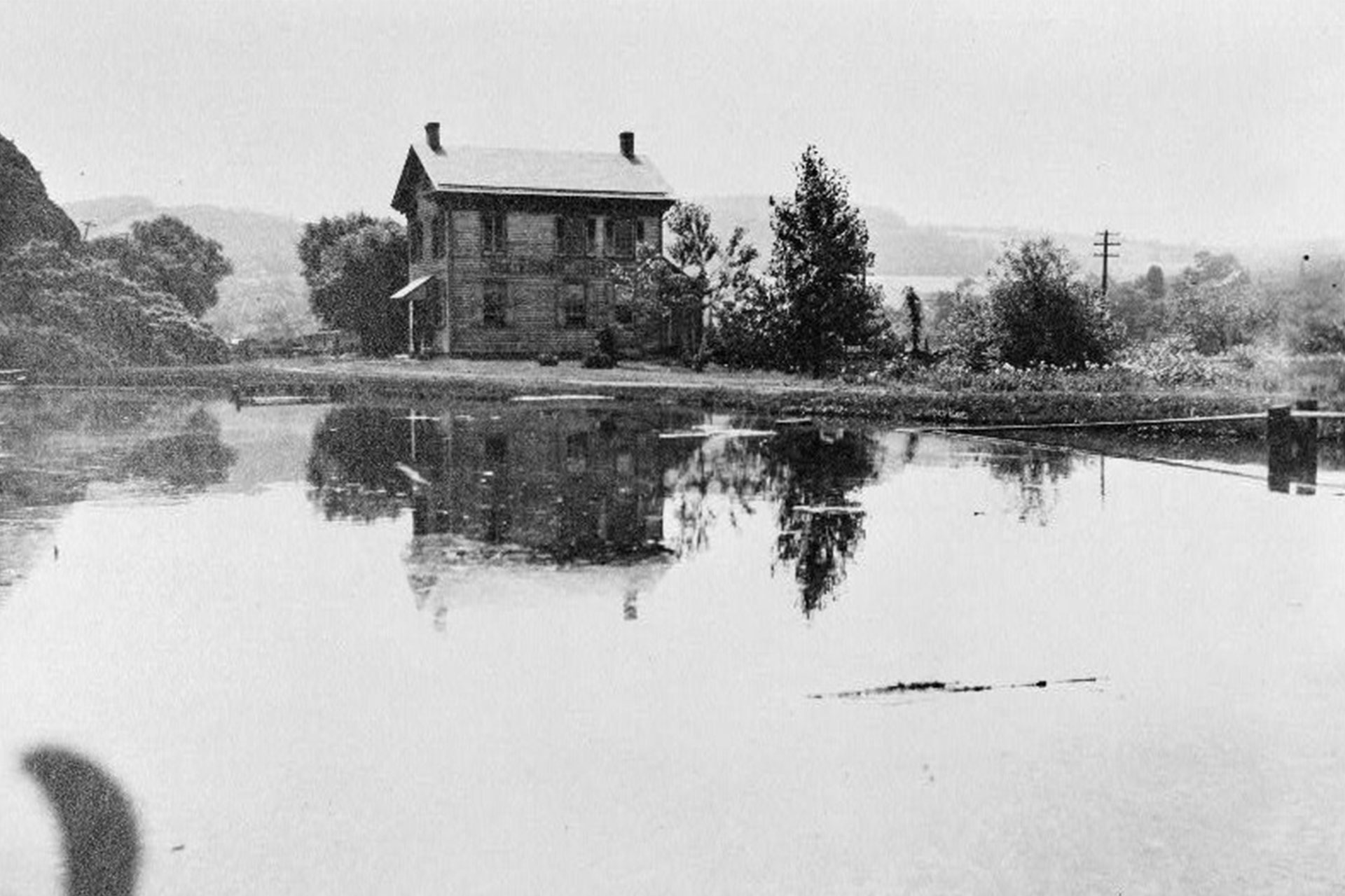 The toll collector’s office sits on the Port Delaware basin at the head of Plane 11 West in Phillipsburg.