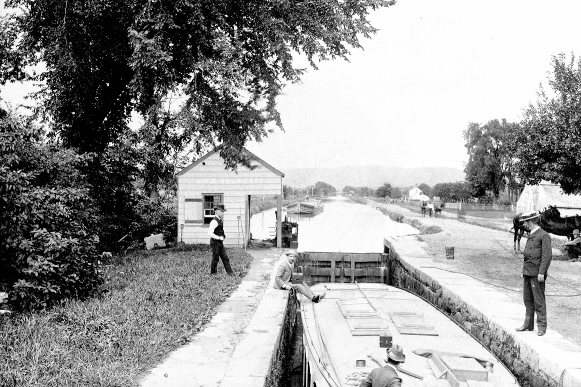 Lock 14 East in Lincoln Park was the last elevation change before the 17-mile level to Bloomfield; the longest stretch of the Morris Canal without an elevation change.