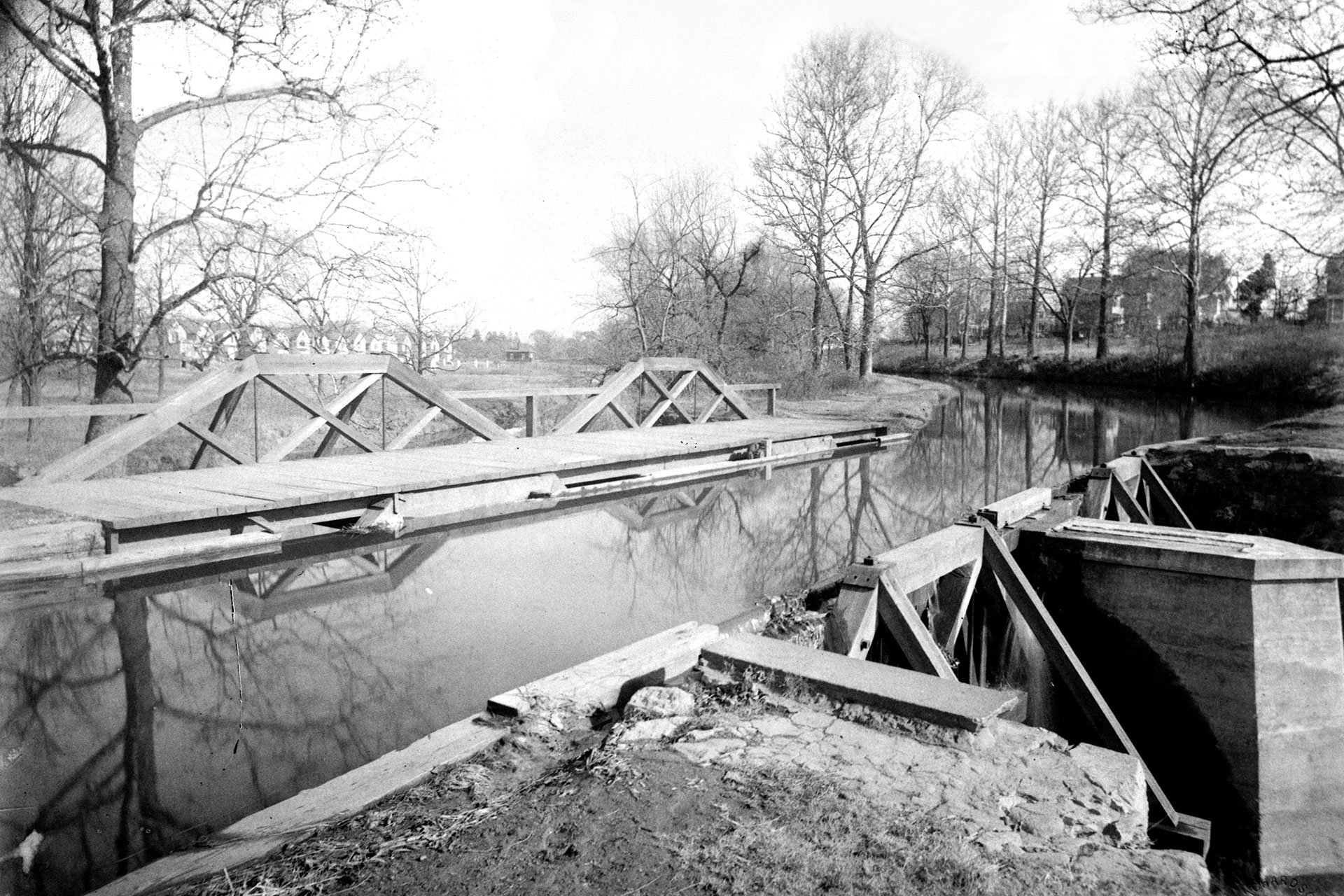 This small aqueduct crossed the Second River in Bloomfield.