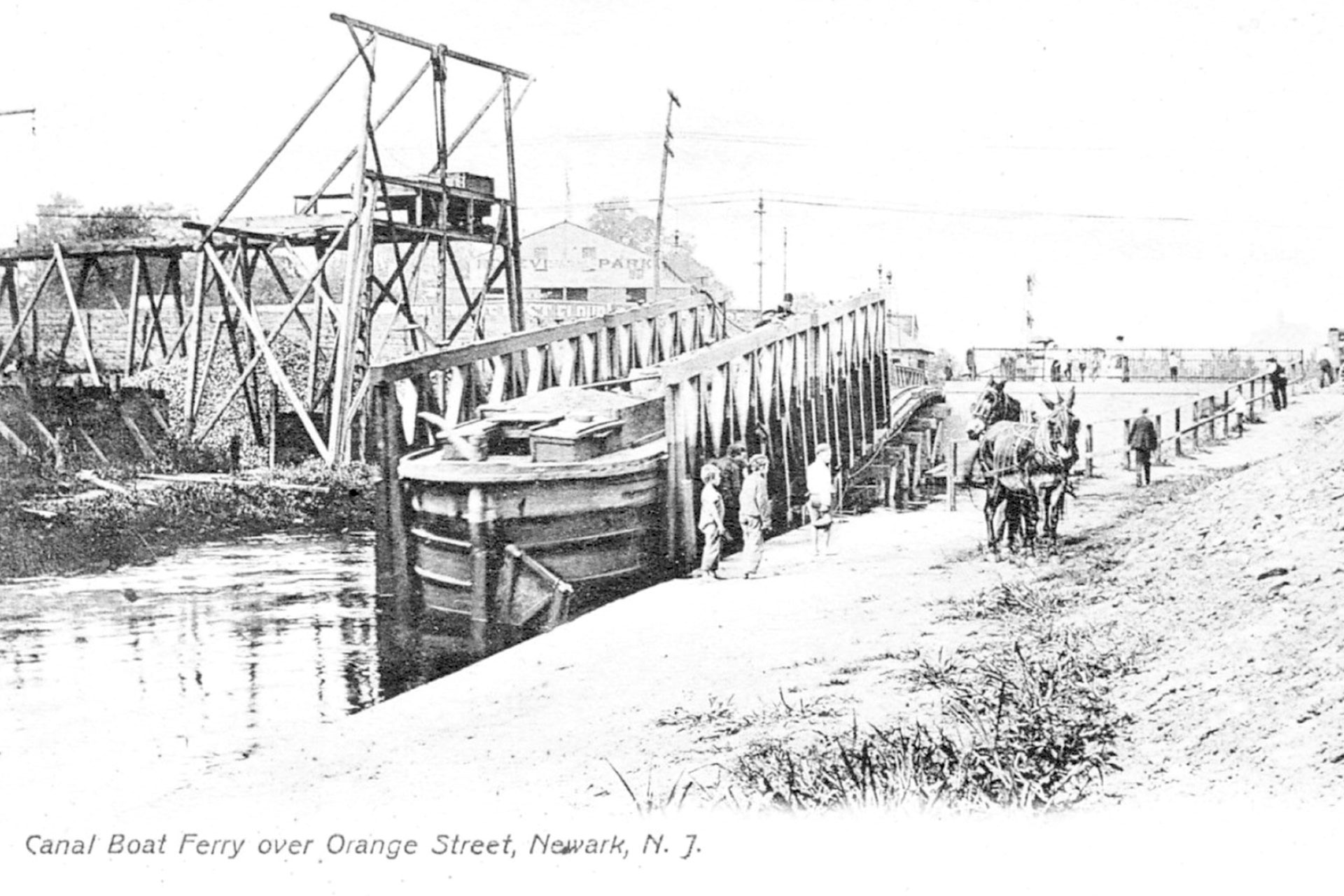 The unnumbered Orange Street Plane in Newark was the only electric inclined plane on the Morris Canal. It was built by the DL&W RR when they lowered their tracks to pass under Orange St.